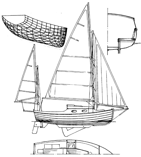 this little ship has been designed for the sailing author derek harvey 
