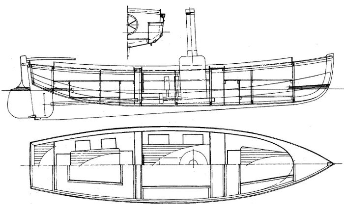 The 22' Ruby launch was designed as a solution for those steam boat en...